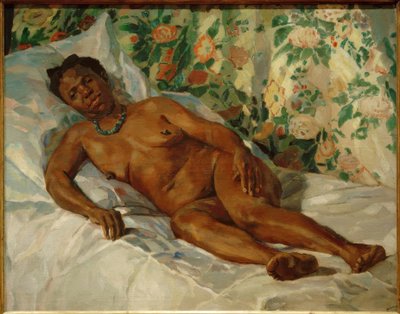 Resting (休憩中の黒人女性) 作： Albert Weisgerber