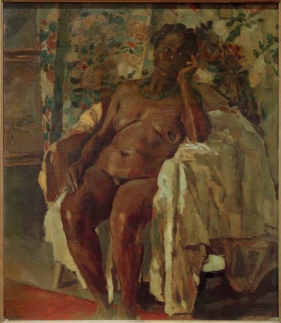 着席（Negro Seated） 作： Albert Weisgerber