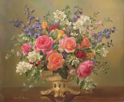 AB297 6月の花のアレンジメント 作： Albert Williams