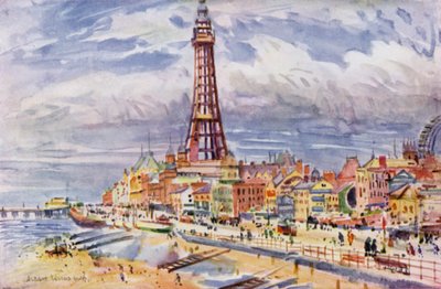 Blackpool（カラーリトグラフ 作： Albert Woods