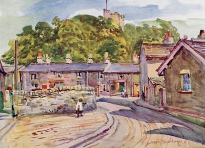 Clitheroe Castle（カラーリトグラフ 作： Albert Woods