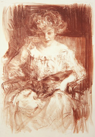 夫人。ビービーとファービーロッジのHVミルバンク、1907年頃 作： Albert de Belleroche
