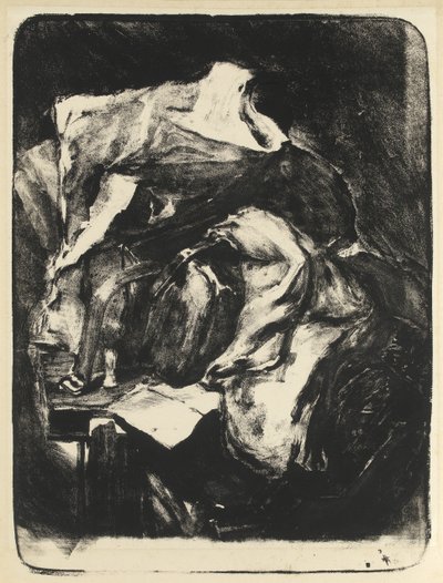 ドクターズグラッドストーンバッグと帽子、1900年頃 作： Albert de Belleroche