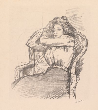 無題 (「バベット」) 作： Albert de Belleroche