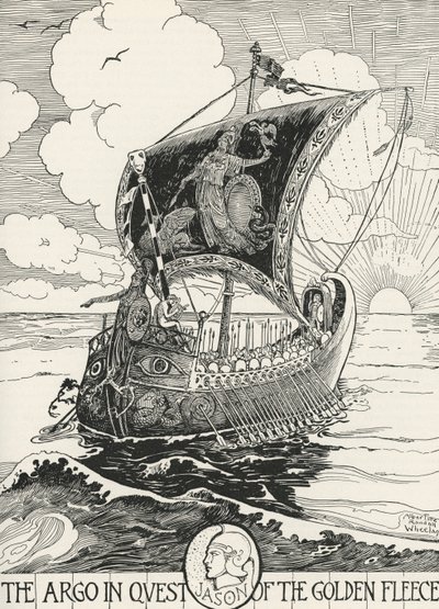 アルゴ号のジェイソンとアルゴノートたち 作： Albertine Randall Wheelan