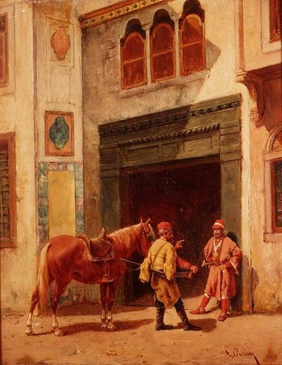 ゲートウェイでのアラブ人 作： Alberto Pasini