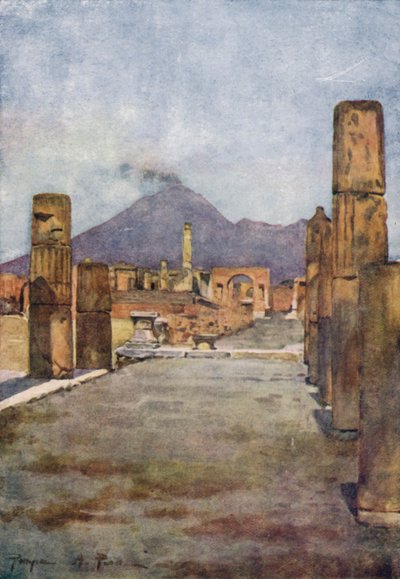 ポンペイとベスビオ、イタリア 作： Alberto Pisa