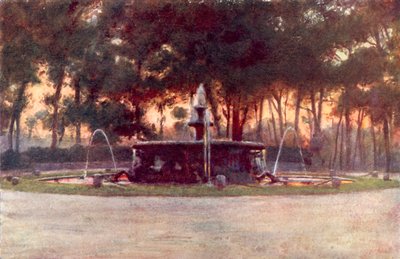 ボルゲーゼ公園の海馬の噴水 作： Alberto Pisa