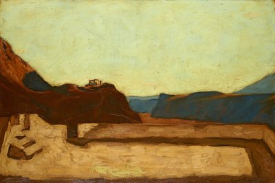 ボルツァーノのカルバリーにて 作： Albin Egger Lienz