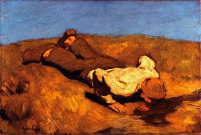 春の少年1923 作： Albin Egger Lienz