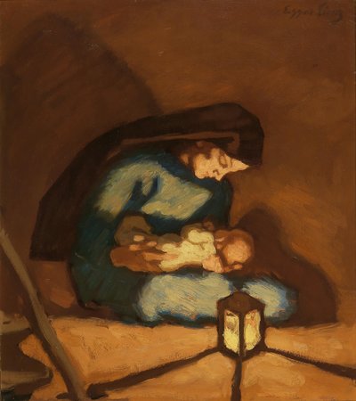 マドンナ、c。 1922年。 作： Albin Egger Lienz