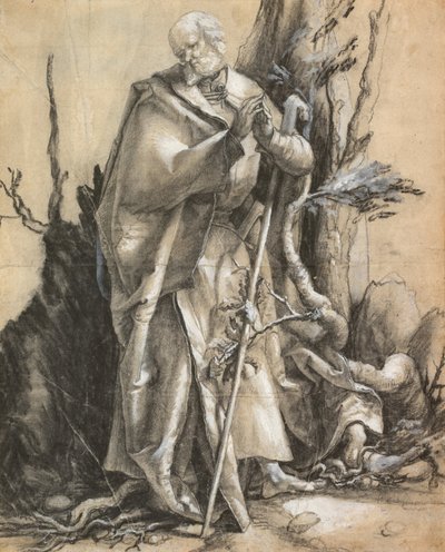 森のひげを生やした聖人c。 1516 作： Albrecht Dürer