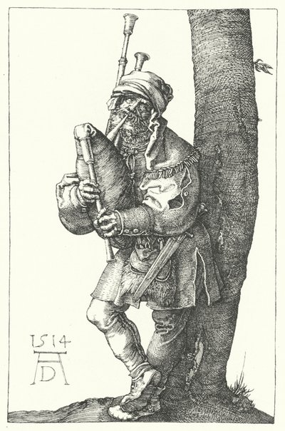 バグパイパー 作： Albrecht (after) Durer or Duerer
