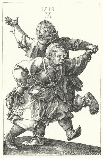 踊る農民のカップル 作： Albrecht (after) Durer or Duerer