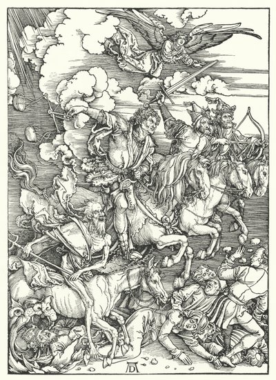 フォー・ホースメン・オブ・アポカリプス(彫刻) 作： Albrecht (after) Durer or Duerer