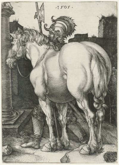 大きな馬 作： Albrecht (after) Durer or Duerer