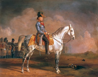 ヨーゼフ・ラデツキーの騎馬肖像（セドルカニ） 作： Albrecht Adam