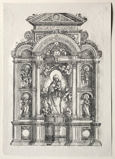 美しいレーゲンスブルクのマリアのいる祭壇 作： Albrecht Altdorfer