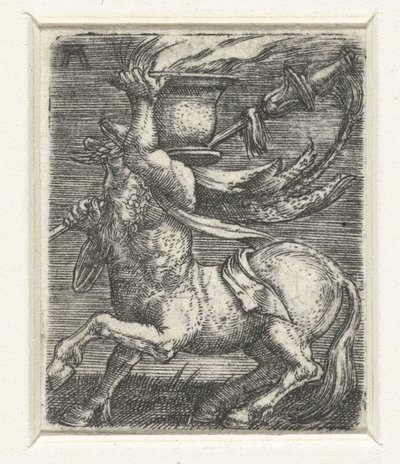火の鍋を運ぶケンタウロス 作： Albrecht Altdorfer