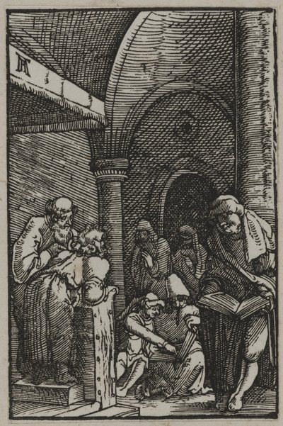 医者の中のキリスト、1515年頃（木版画） 作： Albrecht Altdorfer