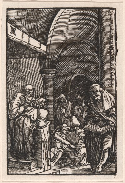 医者と論争するキリスト 作： Albrecht Altdorfer
