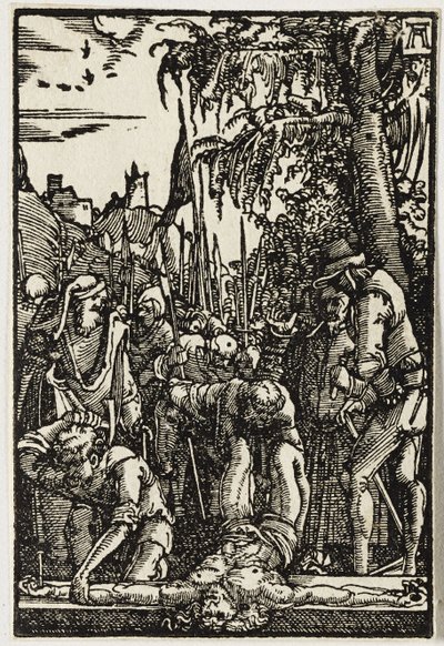 十字架に磔にされたキリスト、1513年頃 作： Albrecht Altdorfer