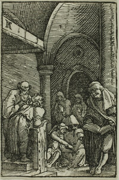 『人間の堕落と贖い』より、医師の中のキリスト 作： Albrecht Altdorfer