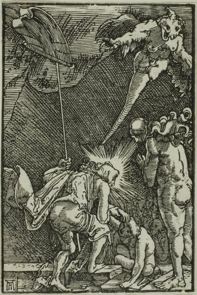 人間の堕落と贖罪』より「虚無へのキリスト 作： Albrecht Altdorfer