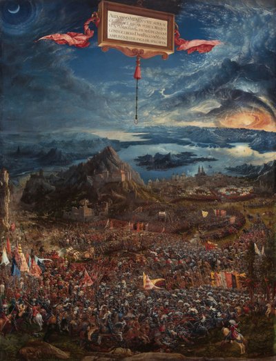 ドイツ語: Historienzyklus: Alexanderschlacht (Schlacht bei Issus) イッソスでのアレクサンダーの戦い 作： アルブレヒト・アルトドルファー