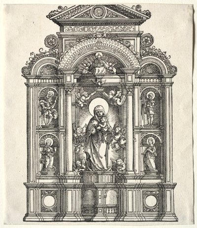SSとの国境にある、聖母の大祭壇。クリストファー、ジョージ、バーバラ、キャサリン、1520年。 作： Albrecht Altdorfer