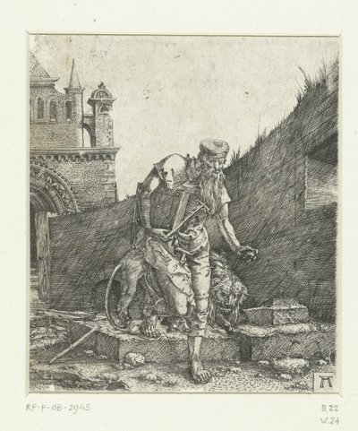 教会の中庭の聖ヒエロニムス 作： Albrecht Altdorfer