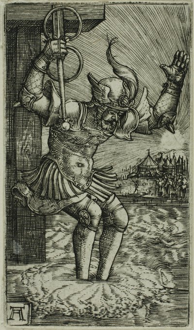 テヴェレ川に飛び込むホラティウス・コクレス 作： Albrecht Altdorfer