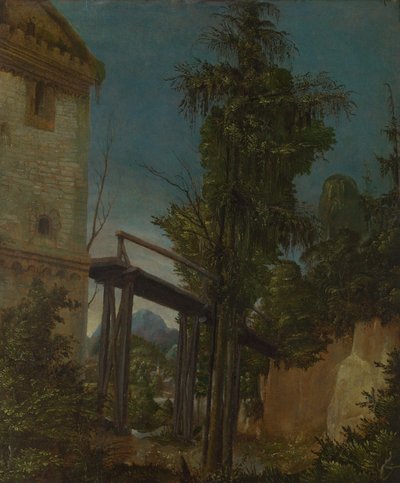 歩道橋のある風景 作： Albrecht Altdorfer