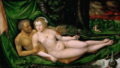 ロトと彼の娘、1537年 作： Albrecht Altdorfer