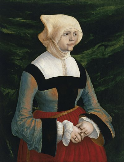若い女性の肖像、ca 1521-1525 作： Albrecht Altdorfer