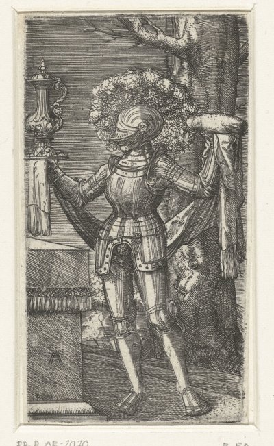 ワインとパンを持つ騎士 作： Albrecht Altdorfer
