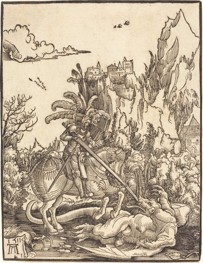 ドラゴンを倒す聖ジョージ 作： Albrecht Altdorfer
