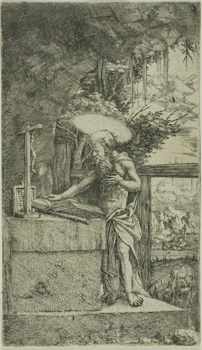 サン・ジェローム・レディング 作： Albrecht Altdorfer