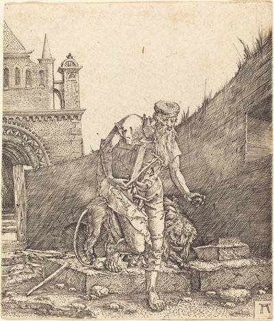 中庭の聖ヒエロニムス 作： Albrecht Altdorfer