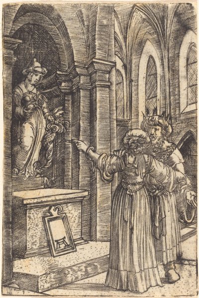 偶像に祈るソロモン 作： Albrecht Altdorfer