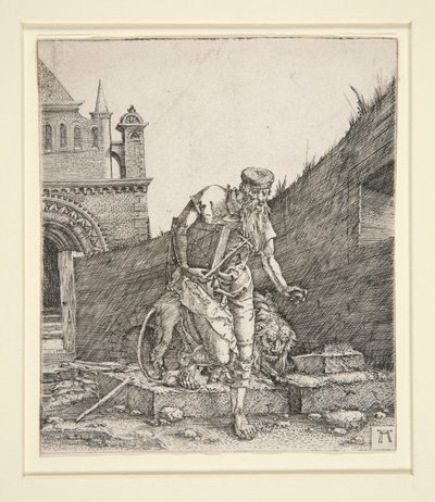 壁のそばの聖ジェローム 作： Albrecht Altdorfer