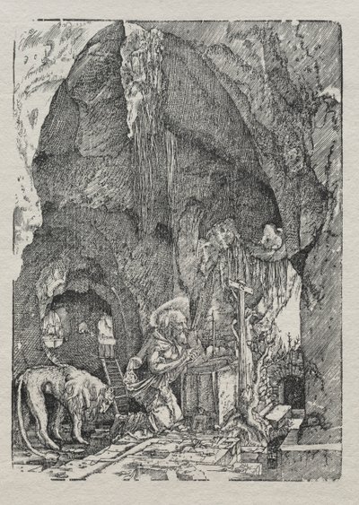 洞窟の聖ジェローム 作： Albrecht Altdorfer
