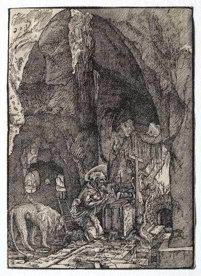 洞窟の聖ジェローム 作： Albrecht Altdorfer