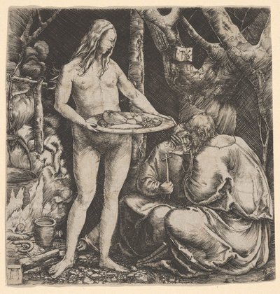 二人の隠者の誘惑 作： Albrecht Altdorfer