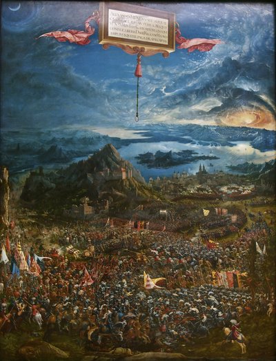 イッサスでのアレクサンドルの戦い、1529 作： Albrecht Altdorfer