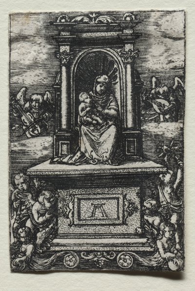 祭壇の上のラティスボンの美しい聖母 作： Albrecht Altdorfer