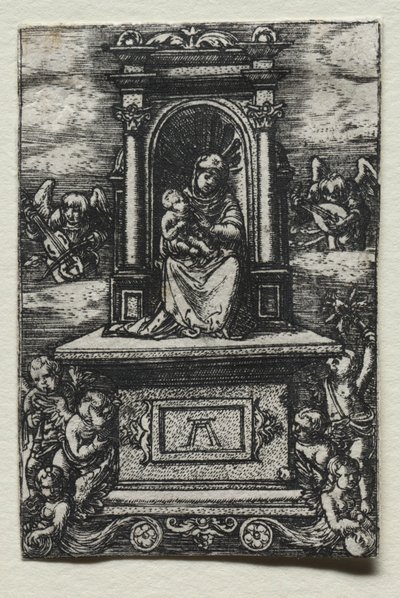 1520年直後の祭壇に描かれた美しいラティスボンの聖母。 作： Albrecht Altdorfer