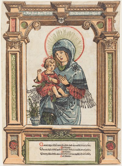 レーゲンスブルクの美しい聖母、c。 15191520。 作： Albrecht Altdorfer