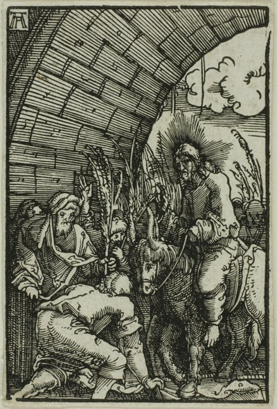 『人間の堕落と贖い』より エルサレムへの入城 作： Albrecht Altdorfer