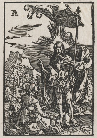 人間の堕落と贖い：聖マグダラのマリアに現れたキリスト 作： Albrecht Altdorfer